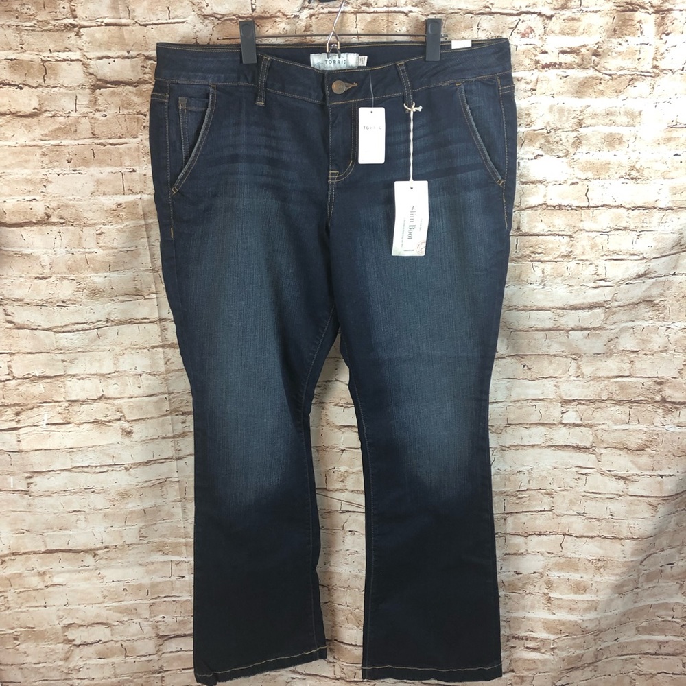 NEW Torrid Slim Boot Jeans 16